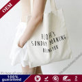 Bio-Degradable Lady Handbags Large Canvas Shoulder Bag Beach Tote Shopping Bag Advertising Canvas Cotton Bag